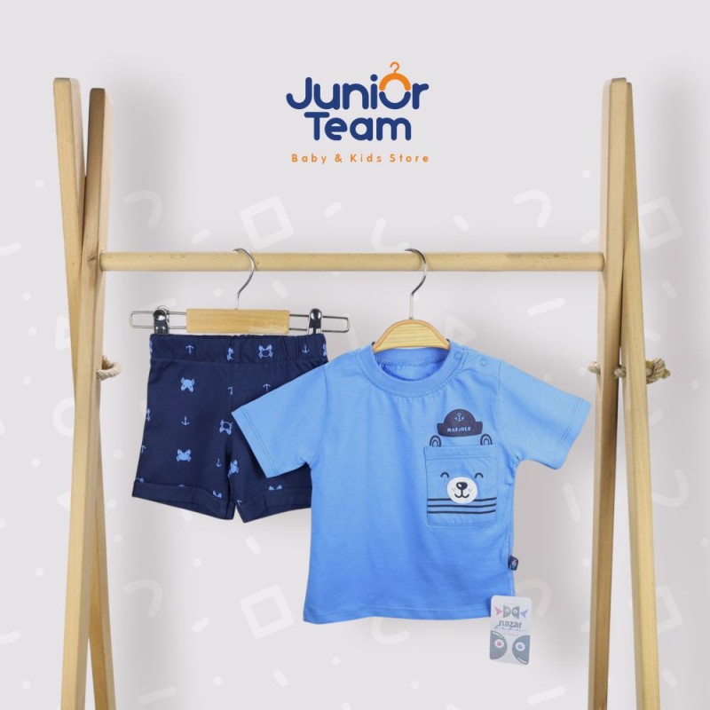 Mariner Baskılı Erkek Bebek Takım Mavi