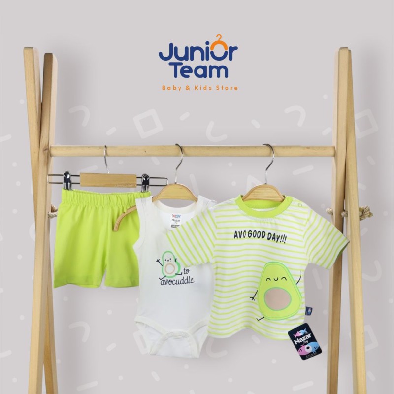 Meyve Baskılı Erkek Bebek Takım Yeşil