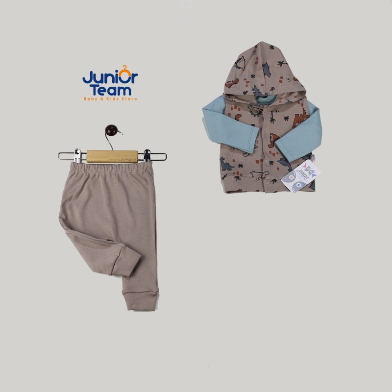 Dinazor Başlıklı Erkek Bebek Takım Vizon