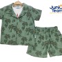 Safari Baskılı Erkek Çocuk Takım Yeşil