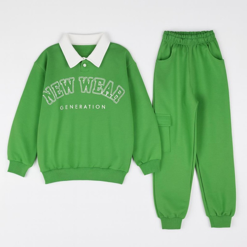 Nazar 25793 7-10 Yaş Erkek Takım Yeşil